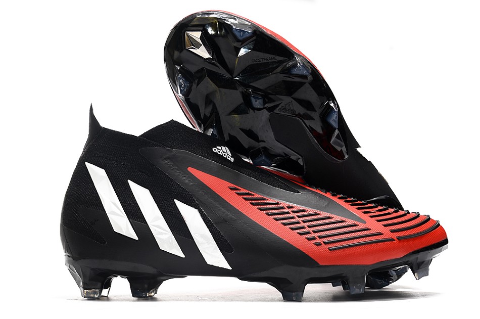 Adidas Predator Edge+ FG - noir blanc rouge